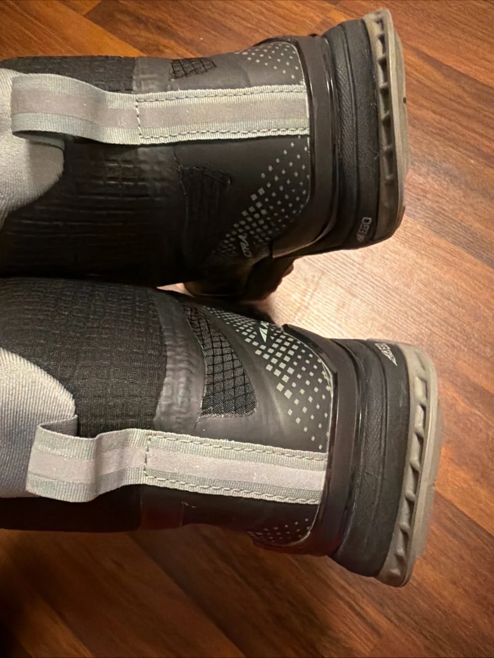 Altra Black and Gray Men's Trail Boot with Orange Accents